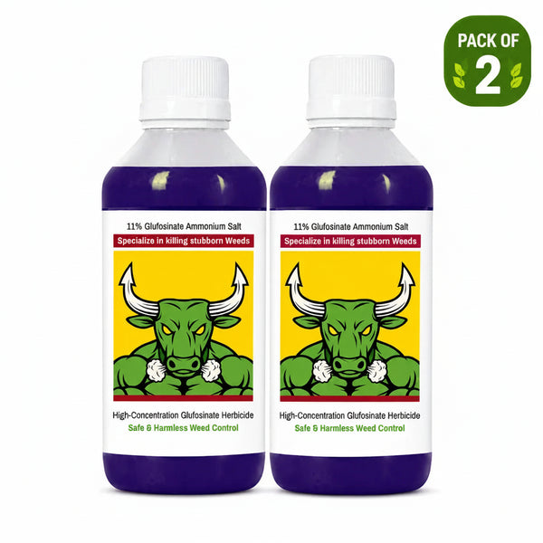 Herbicide Glufosinate (Pack of 2) - High-Concentration Non-Selective All Crop Weed Killer