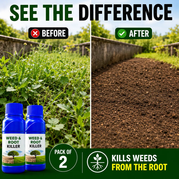 Herbicide Weed Killer (Pack of 2) – High-Efficiency Weeds Control for Home, Garden & Agriculture