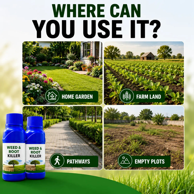 Herbicide Weed Killer (Pack of 2) – High-Efficiency Weeds Control for Home, Garden & Agriculture