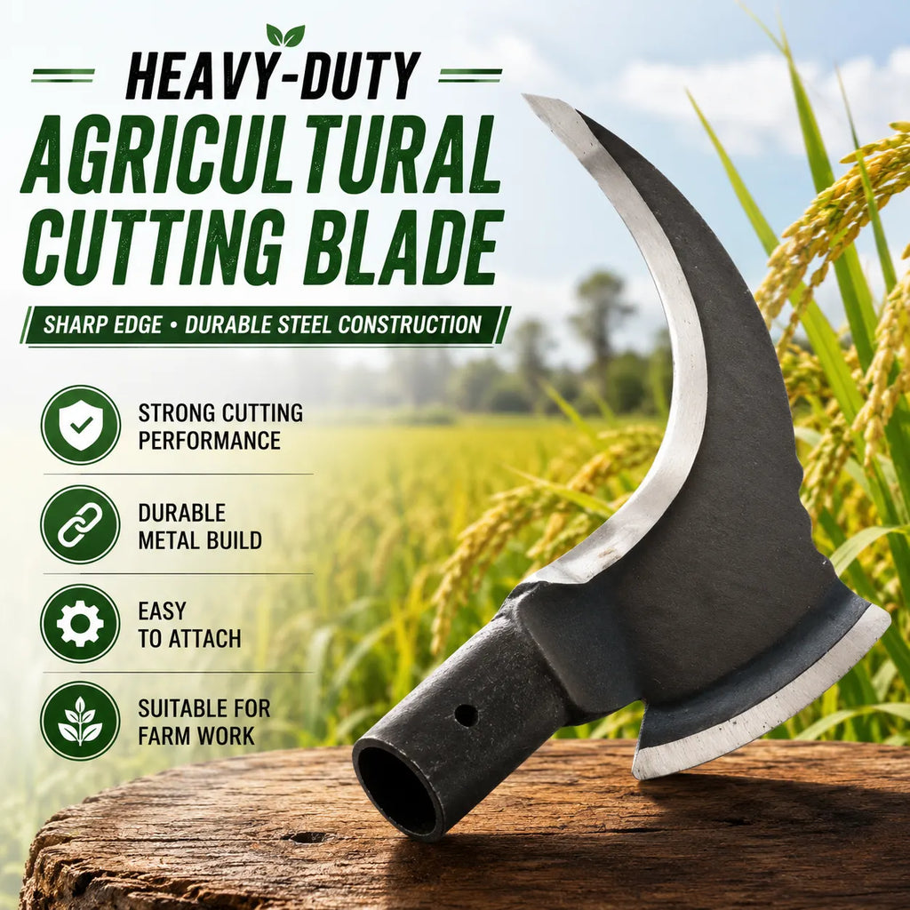 High Manganese Steel Double Scythe – Heavy-Duty Grass Sickle for Farming & Gardening