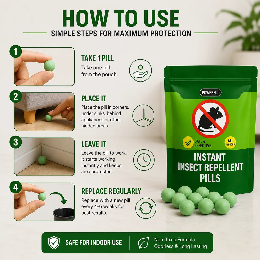 Insect Repellent Pills – High-Efficiency Botanical Insect Repellent Tablets
