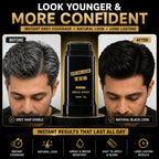 Instant Hair Color Stick & Dye Comb (Black, 20g) – Root Touch Up Stick to Cover Gray Hair