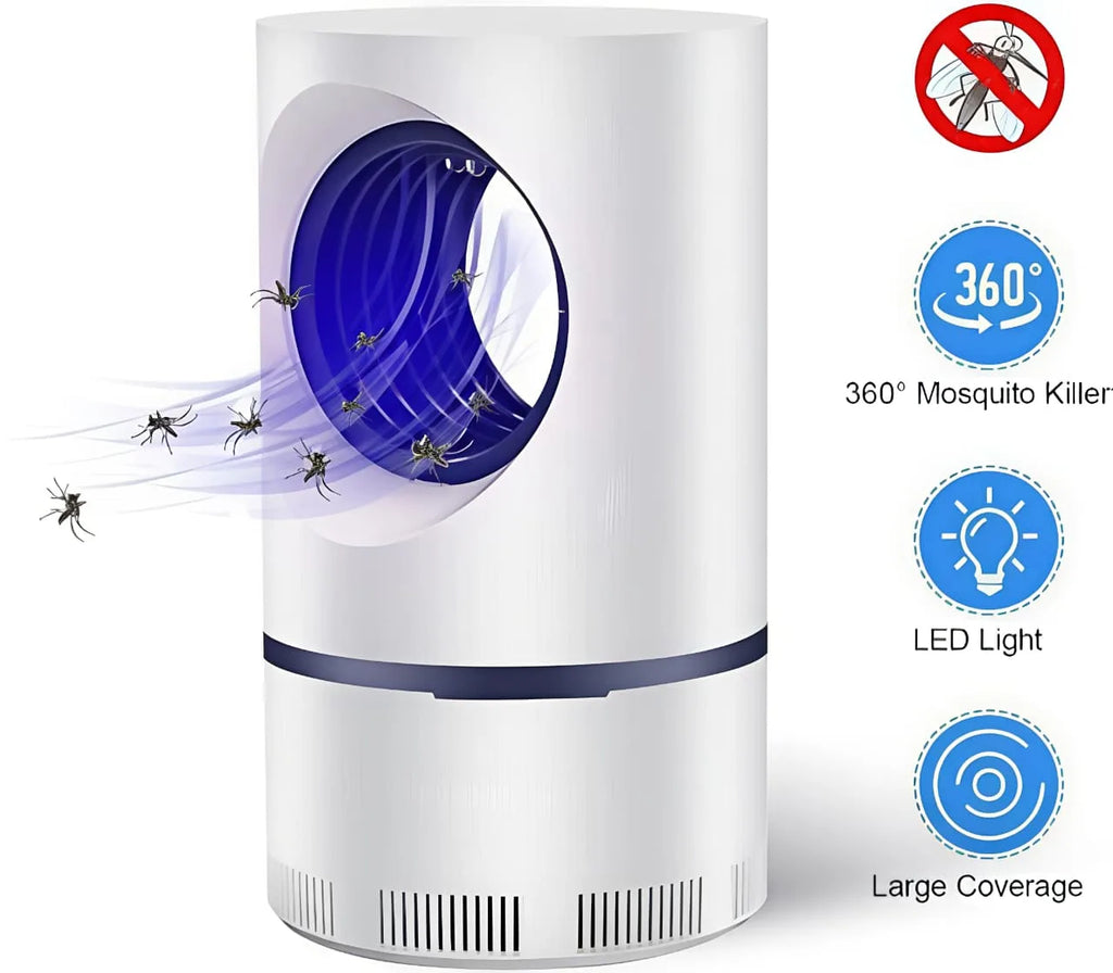 Advanced LED Mosquito Killer Light & Fly Trap – USB Powered Bug Zapper for Home, Bedroom & Kitchen (Non-Toxic & Chemical-Free)