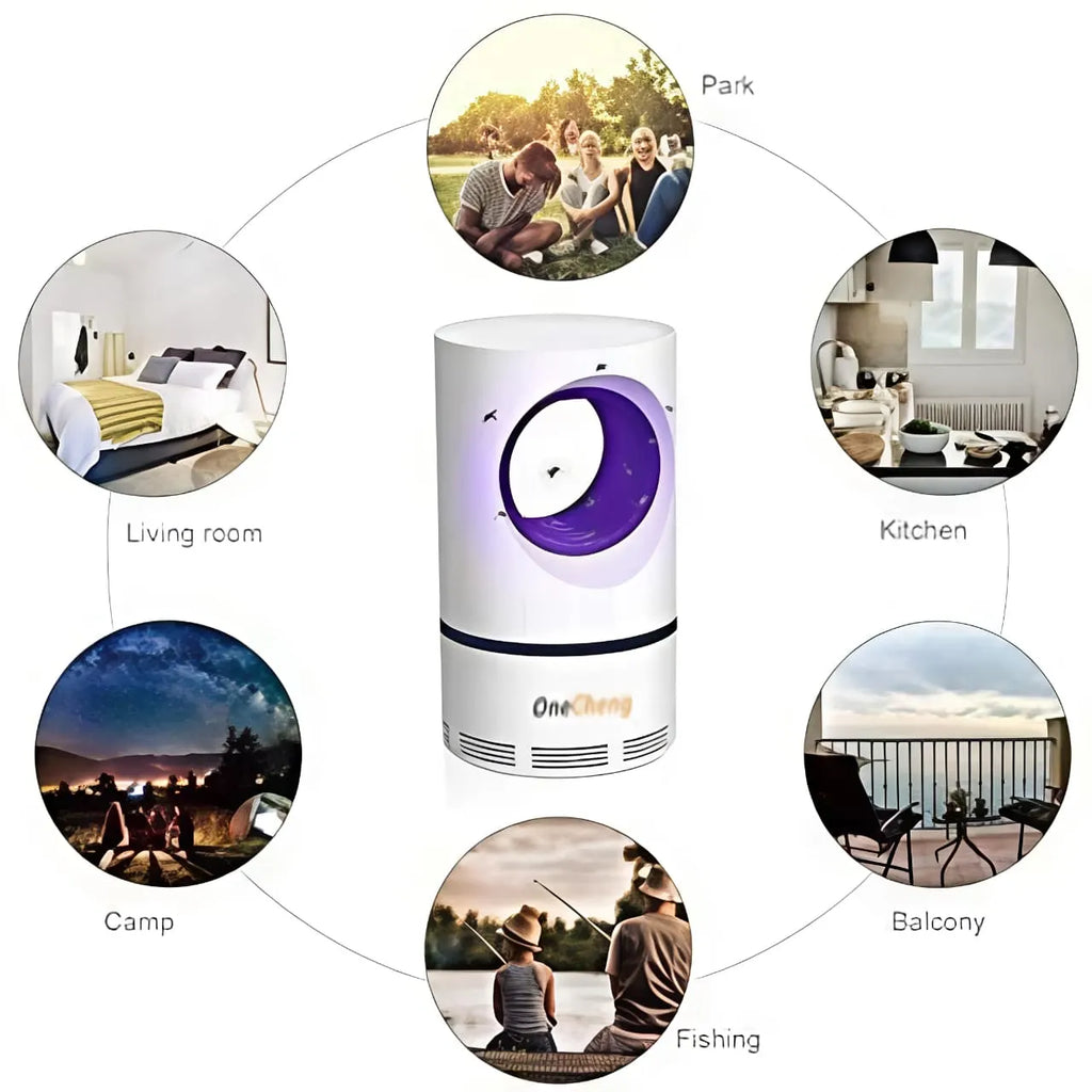 Advanced LED Mosquito Killer Light & Fly Trap – USB Powered Bug Zapper for Home, Bedroom & Kitchen (Non-Toxic & Chemical-Free)