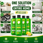 Multi-Purpose Kitchen Cleaner & Mopping Liquid (200ml, Pack of 4) – Powerful Heavy-Duty Stain Remover & Degreaser Cream