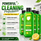 Multi-Purpose Kitchen Cleaner & Mopping Liquid (200ml, Pack of 4) – Powerful Heavy-Duty Stain Remover & Degreaser Cream