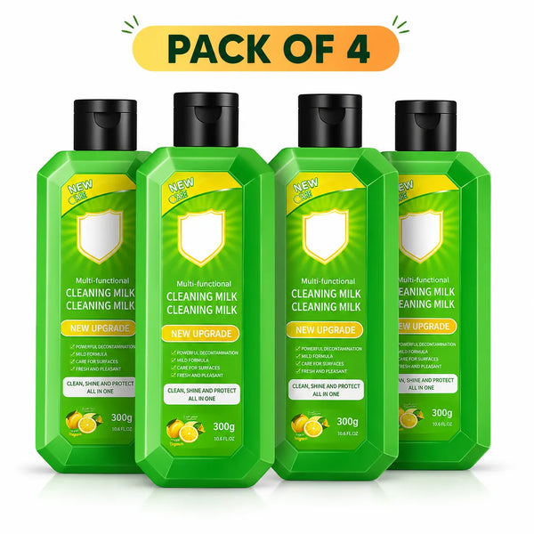 Multi-Purpose Kitchen Cleaner & Mopping Liquid (200ml, Pack of 4) – Powerful Heavy-Duty Stain Remover & Degreaser Cream