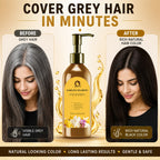 Natural Long Lasting Hair Dye Shampoo (Pack of 2) – Hair Dye Color Shampoo for Men & Women