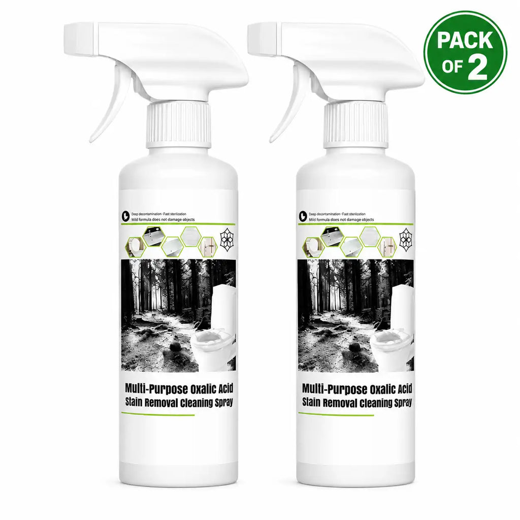 Oxalic Acid Cleaner & Stain Removal Spray (200ml, Pack of 2) – Hard Water, Tile & Rust Remover for Bathroom