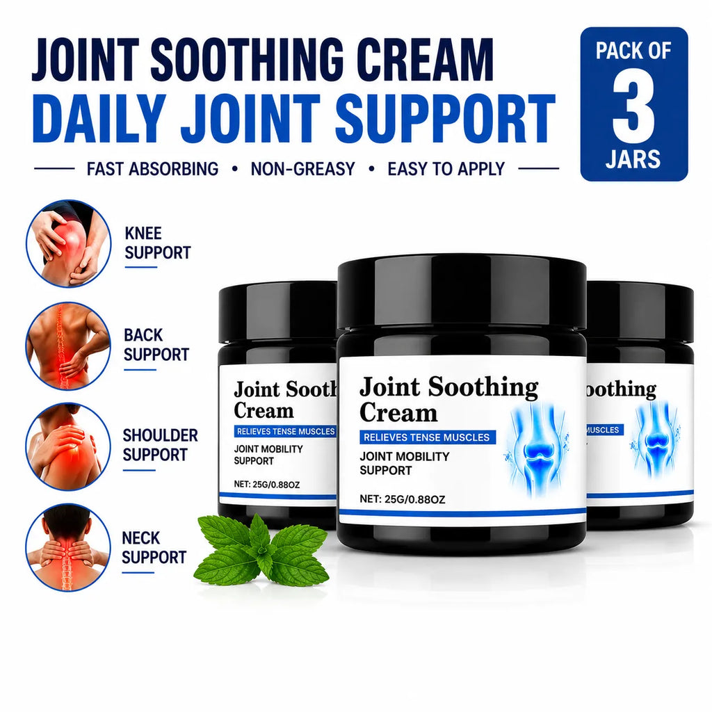 (Pack of 3) Pain Relief Cream for Back, Shoulder & Joint Comfort – Soothing Body Massage Rub
