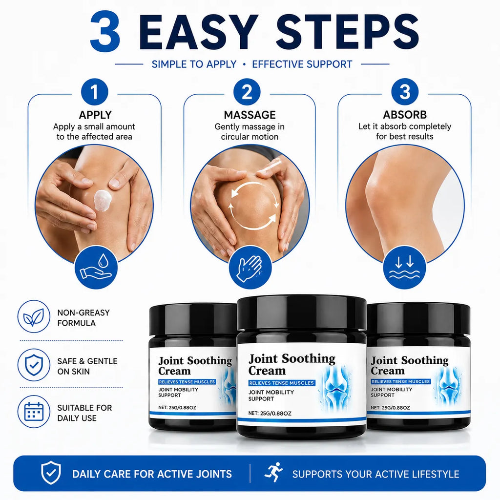 (Pack of 3) Pain Relief Cream for Back, Shoulder & Joint Comfort – Soothing Body Massage Rub