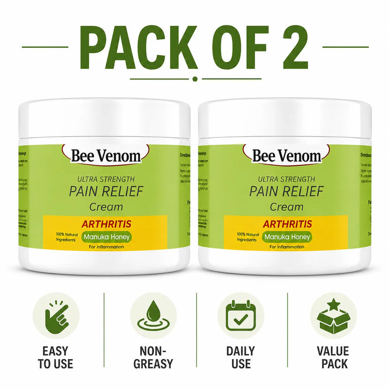 Pain Relief Cream & Soothing Massage Cream (100g, Pack of 2) – Pain Relief Ointment for back pain, Joint, Bone & Muscle