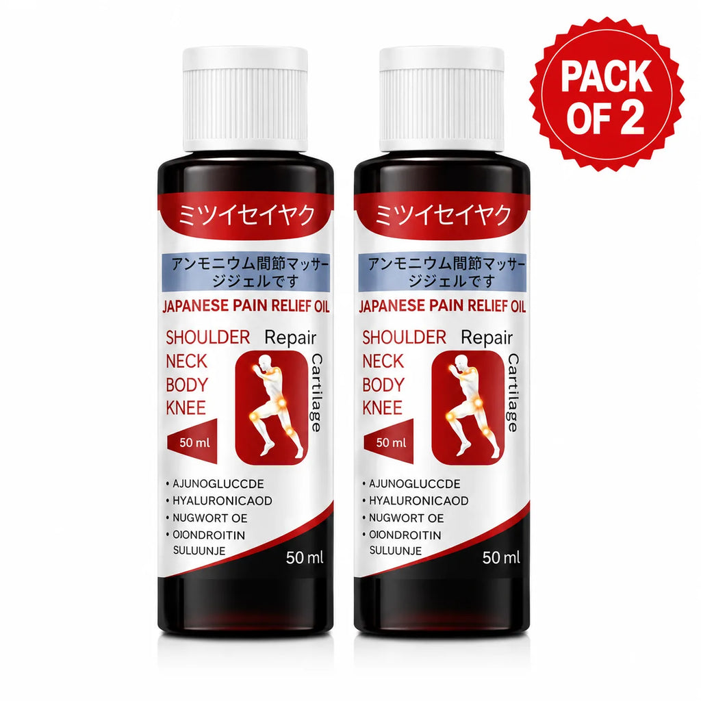 Pain Relief Oil & Ortho Joint Pain Oil (Pack of 2) – Herbal Knee, Back & Muscle Massage Oil