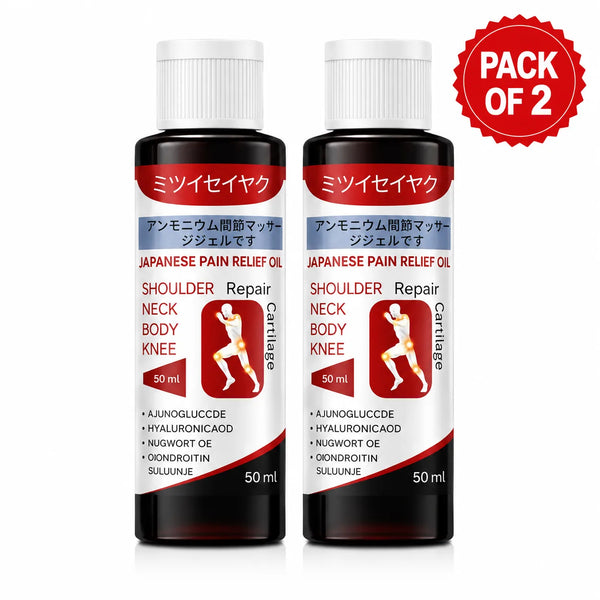 Pain Relief Oil & Ortho Joint Pain Oil (Pack of 2) – Herbal Knee, Back & Muscle Massage Oil