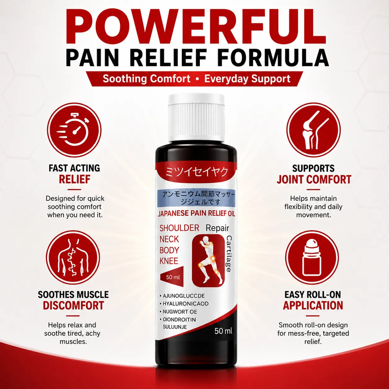 Pain Relief Oil & Ortho Joint Pain Oil (Pack of 2) – Herbal Knee, Back & Muscle Massage Oil