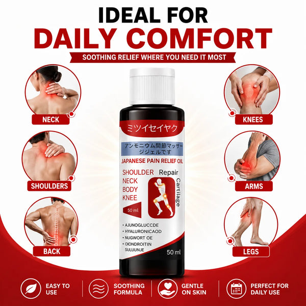 Pain Relief Oil & Ortho Joint Pain Oil (Pack of 2) – Herbal Knee, Back & Muscle Massage Oil