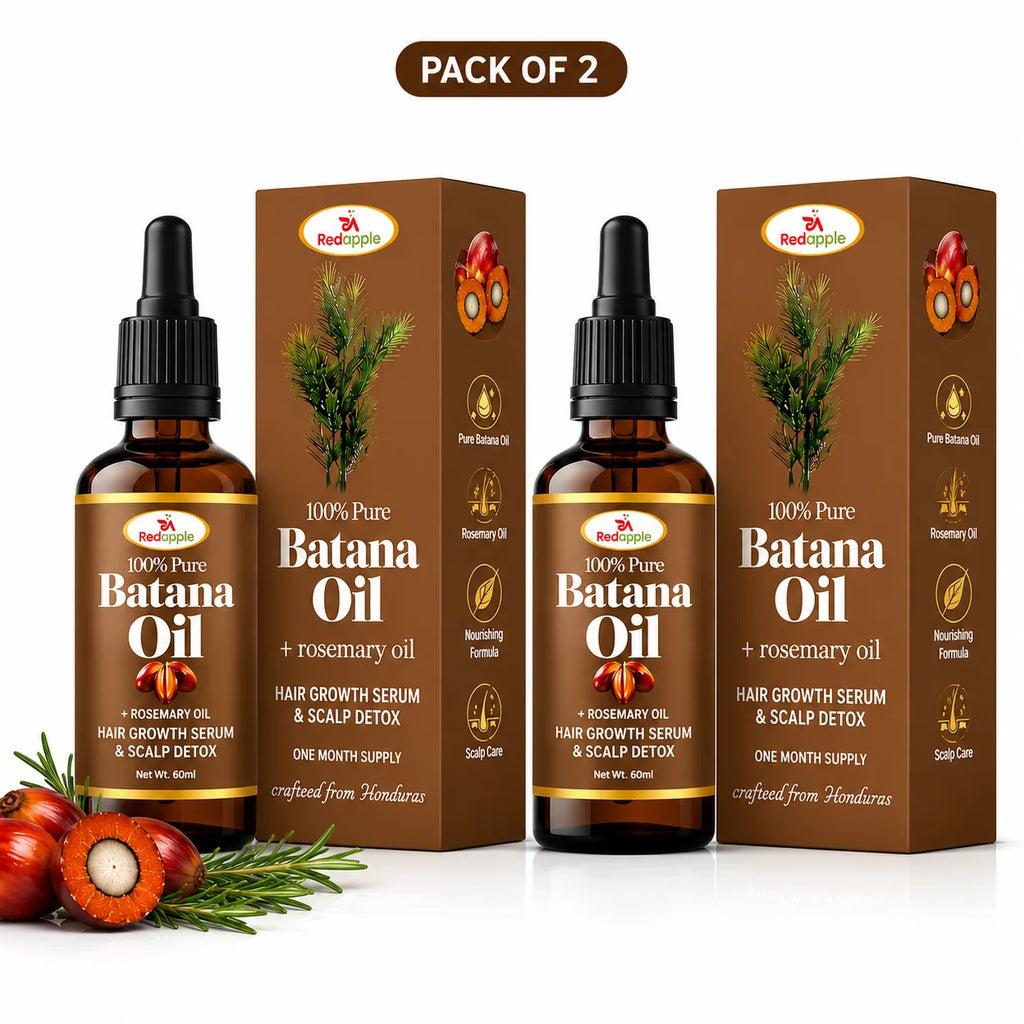 100% Pure Batana Hair Oil with Rosemary for Hair Growth - Raw & Natural (30ml, Pack of 2)