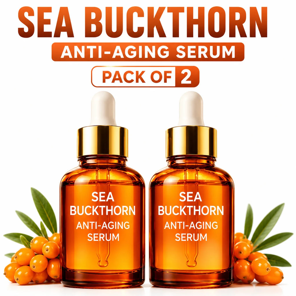 (Pack of 2) Sea Buckthorn Face Serum Glow Booster Oil – Premium Sea Buckthorn Oil Skincare for Radiance