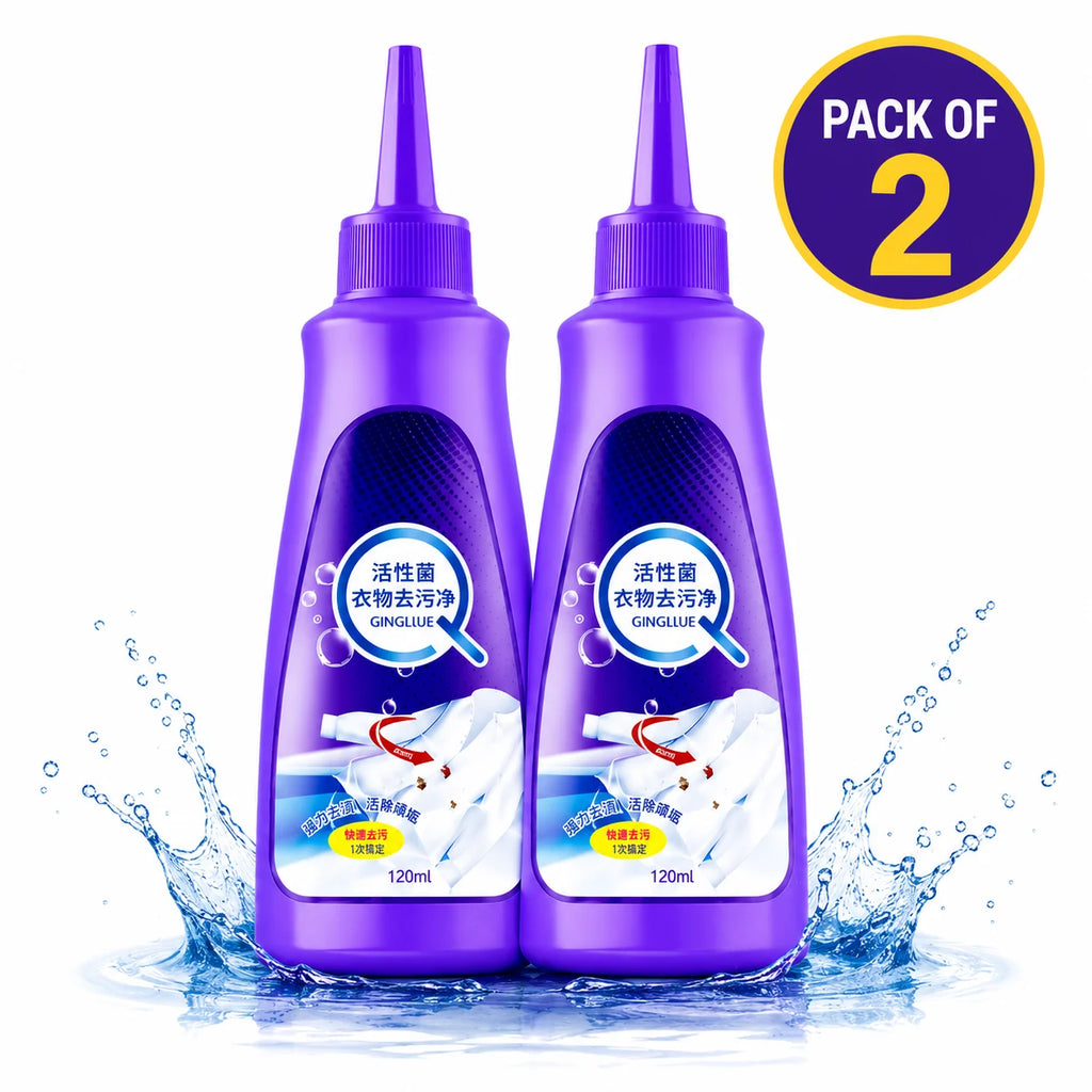 Stain Remover for Clothes (Pack of 2) – Portable Roll-On Fabric Stain Cleaner & Ball Pen Ink Spot Remover