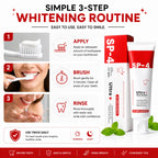 (Pack of 2) Tooth Whitening Toothpaste for Sensitive Teeth – Premium Teeth Bleaching White Paste & Stain Remover
