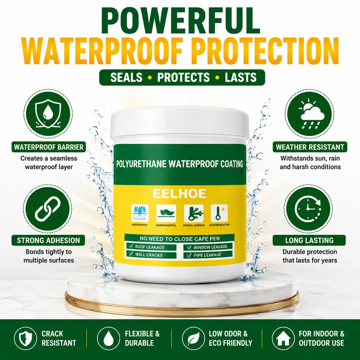 Transparent Waterproof Glue & Invisible Paste – Adhesive Waterproof Silicone Sealant for Roof & Leakage Repair