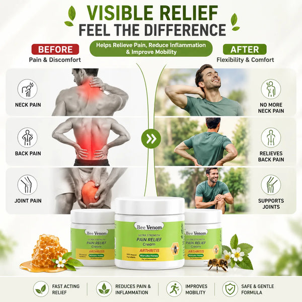 Ultra Strength Pain Relief Cream (100g, Pack of 3) – Advanced Pain Relief Cream for Joints & Muscles
