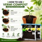 Vermi Compost Organic Vermicompost (Pack of 2) – Premium Vermicompost Fertilizer for Plants & Home Gardening