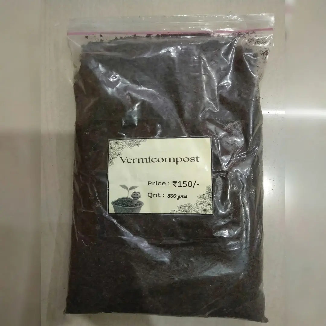 Premium Organic Vermicompost (400g) – 100% Pure Earthworm Fertilizer for Faster Plant Growth & Greener Leaves