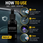 Windshield Repair Resin Kit for Cracks & Chips (Pack of 2) – Car Glass Crack Repair Liquid Adhesive