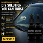 Windshield Repair Resin Kit for Cracks & Chips (Pack of 2) – Car Glass Crack Repair Liquid Adhesive