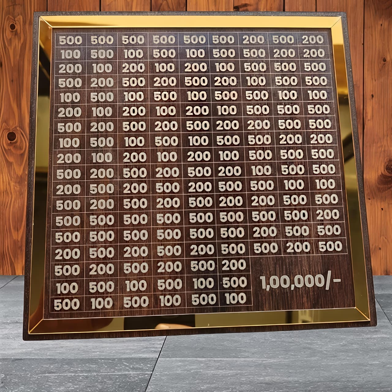 Wooden Savings Challenge Piggy Bank – Reusable Cash Saving Box with Goal Tracker for Kids & Adults