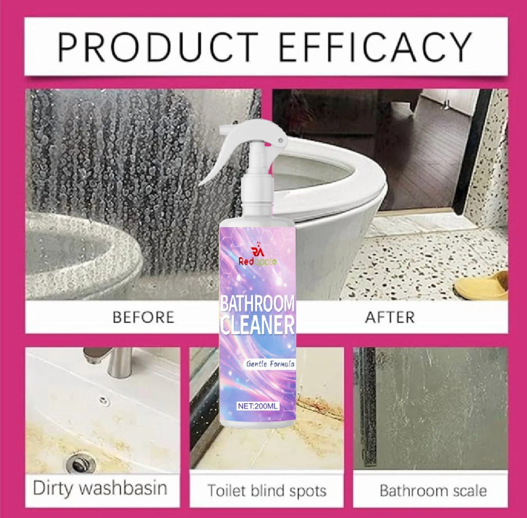 (Pack of 2) Bathroom Cleaner Bathroom Tile Cleaner Spray – Non-Toxic Soap Scum & Hard Water Stain Remover for Tiles, Basin & Bathtub
