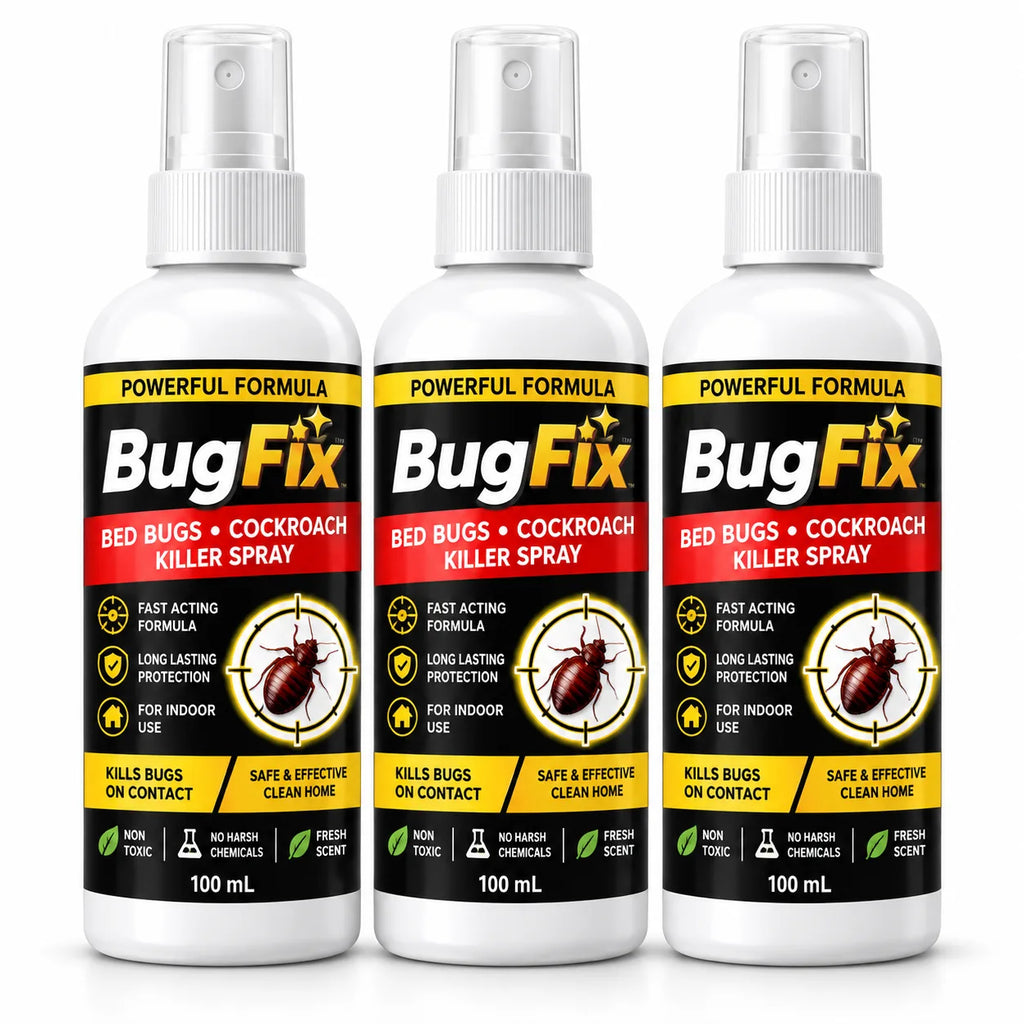 (Pack of 3) Bed Bug Spray Bed Bug Killer Spray – Fast Acting Khatmal Spray & Bug Repellent for Mattresses, Furniture & Bedding