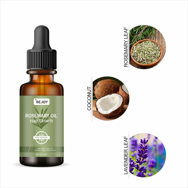 Bejoy Rosemary Essential Oil for Hair Growth (30ml) – 100% Pure Oil for Hair Fall Control & Thickness