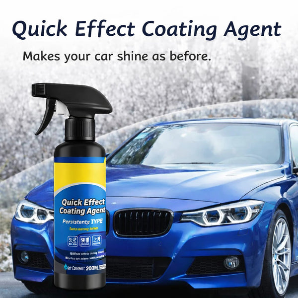 (Pack of 2) Car Coating Spray Ceramic Coating Spray 200ml – Nano Hydrophobic Car Paint Protection & High Gloss Polish Spray