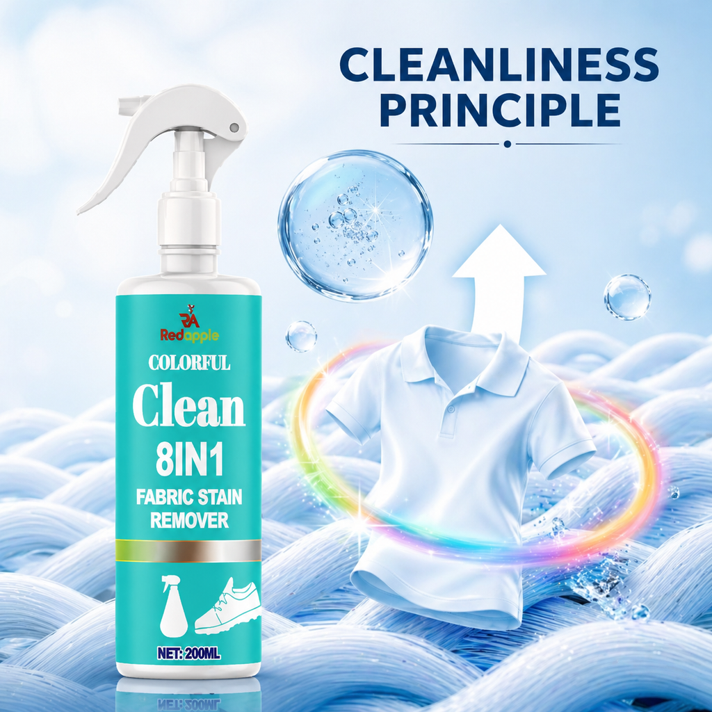 (Pack of 2) Stain Remover for Clothes Fabric Stain Remover Spray (200ml) – 8-in-1 Active Enzyme Cleaner for Oil, Ink, Turmeric & Food Stains