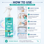 (Pack of 2) Stain Remover for Clothes Fabric Stain Remover Spray (200ml) – 8-in-1 Active Enzyme Cleaner for Oil, Ink, Turmeric & Food Stains