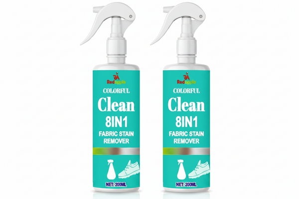 (Pack of 2) Stain Remover for Clothes Fabric Stain Remover Spray (200ml) – 8-in-1 Active Enzyme Cleaner for Oil, Ink, Turmeric & Food Stains