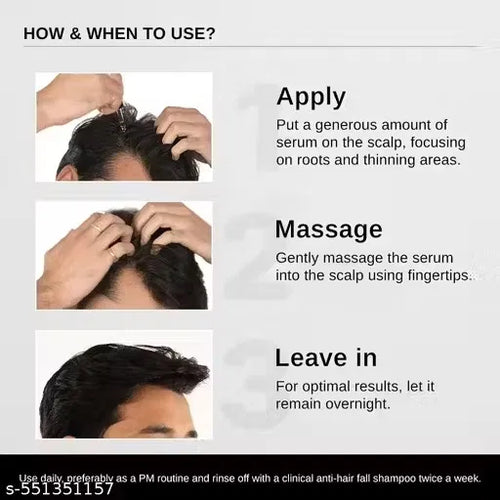 Bare Anatomy Advanced Hair Growth Serum | With Redensyl, Anagain, Baicapil, Rosemary and Biotin | Controls Hair Fall and Boosts Density | 30ml