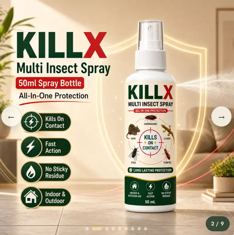 (Pack of 3) Multi Insect Spray All-in-One Pest Killer Spray  – Fast Acting Bug Spray for Cockroaches, Mosquitoes, Termites & Bed Bugs