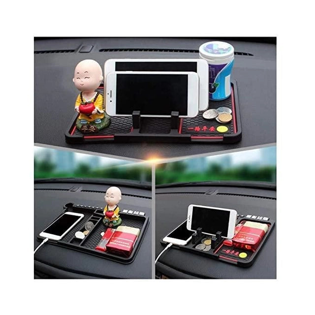 Anti-Slip Silicone Pad Car Mobile Holder for Dashboard | Universal Vehicle Phone Mount & GPS Stand | Washable & Heat Resistant Dash Mat