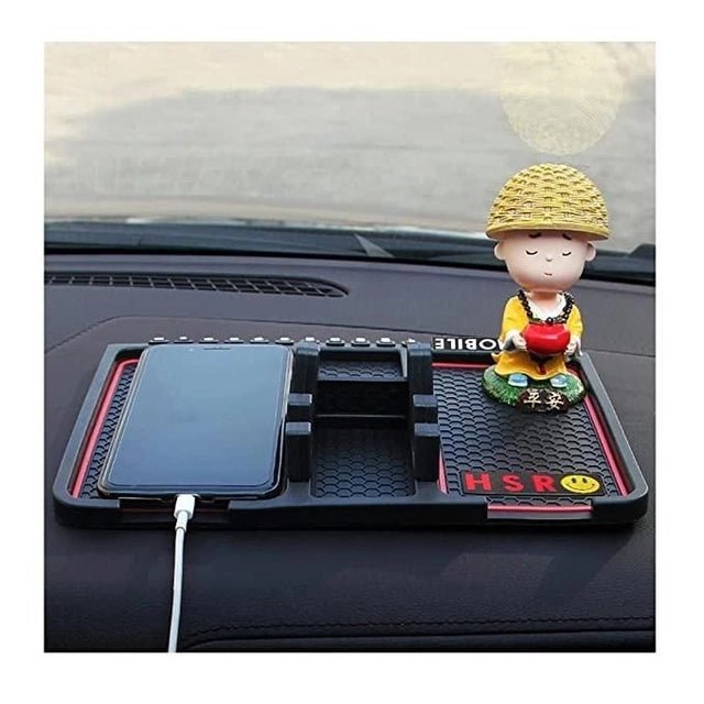 Anti-Slip Silicone Pad Car Mobile Holder for Dashboard | Universal Vehicle Phone Mount & GPS Stand | Washable & Heat Resistant Dash Mat