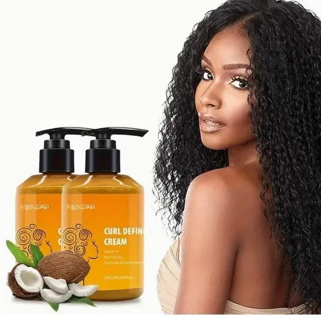 Curl Cream for Curly & Wavy Hair (Pack of 2) – Professional Curl Defining Cream | Frizz Control Hair Cream