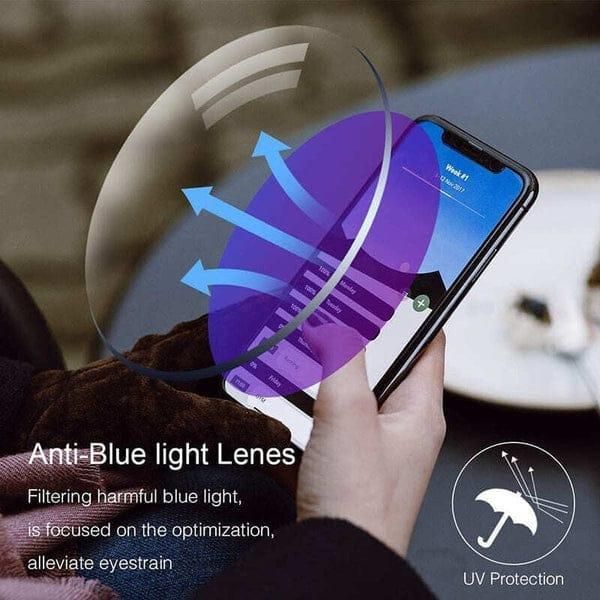 (Pack of 2) Reading Glasses for Men & Women – Anti Blue Light Reading Spectacles & Computer Glasses for Mobile, Books & Screen Eye Strain