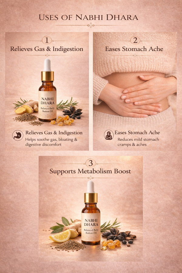 Nabhi Oil / Nabhi Tailam Belly Button Oil (Pack of 1) – Natural Ayurvedic Navel Amrit Oil for Skin & Wellness