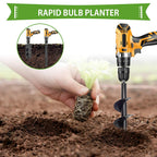 Heavy-Duty Earth Auger Drill Bit for Planting – Garden Spiral Bulb Planter & Post Hole Digger