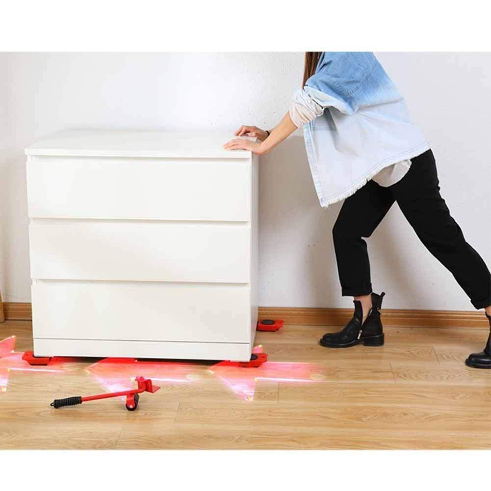 Furniture Lifter Heavy Furniture Moving Tools (5-Piece Set) – Heavy-Duty Furniture Shifter with 360° Rotating Roller Wheels for Sofa, Bed & Almirah