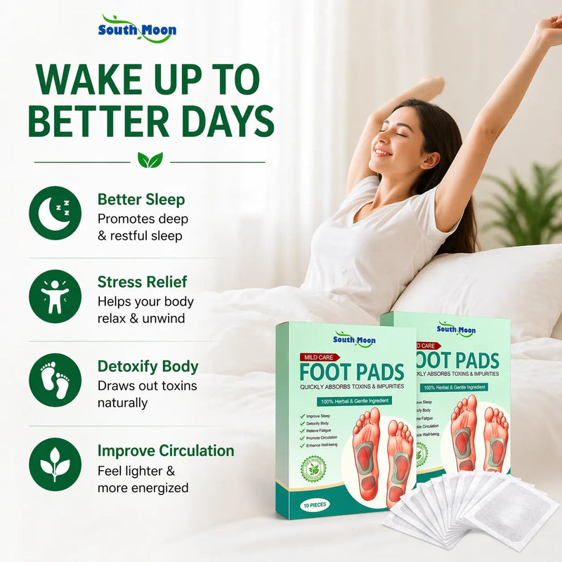 Detox Foot Patches (20-Pack) – Overnight Deep Cleansing Pads for Stress Relief, Better Sleep & Fatigue Recovery