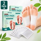 South Moon foot care product with foot pads on feet and packaging displayed.
