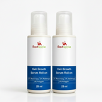 (Pack of 2) Hair Growth Serum Roll-On Hairline Growth Serum – Triple Roller Scalp Applicator for Hair Regrowth, Follicle Nourishment & Density